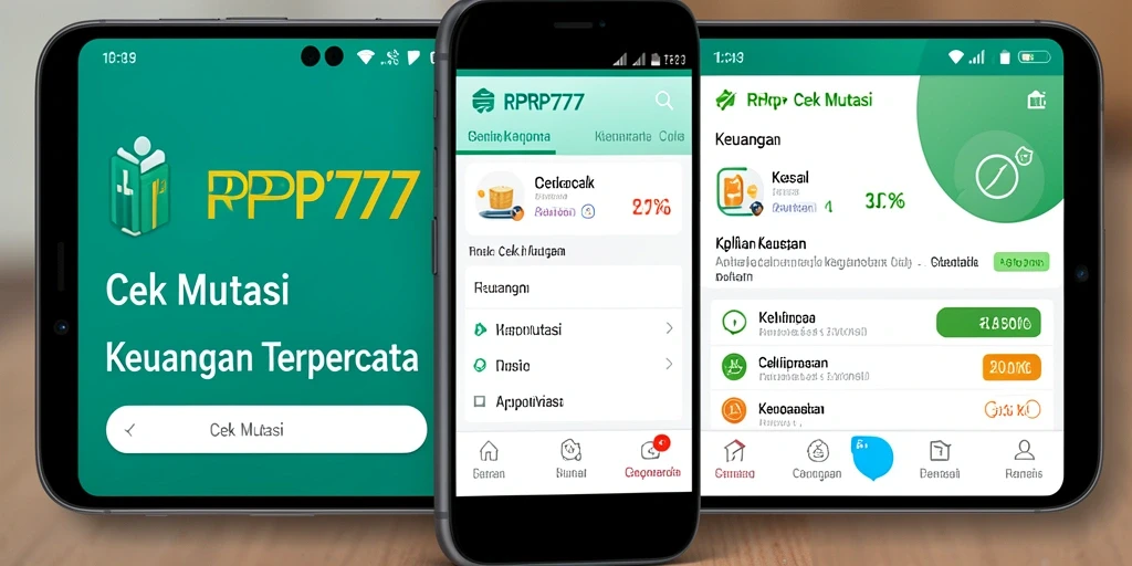 Antarmuka RPRP777 menampilkan ringkasan mutasi keuangan dengan jelas dan sederhana.